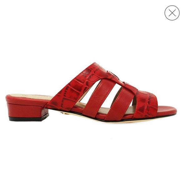 Hand Crafted Red Leather Sandals by Regina Romero Addy - Picture 7 of 12